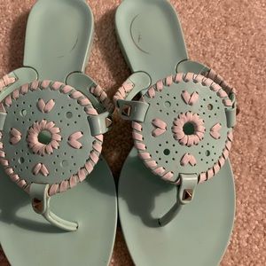 Jack Rogers Georgica Mint Green Sandals Size 6